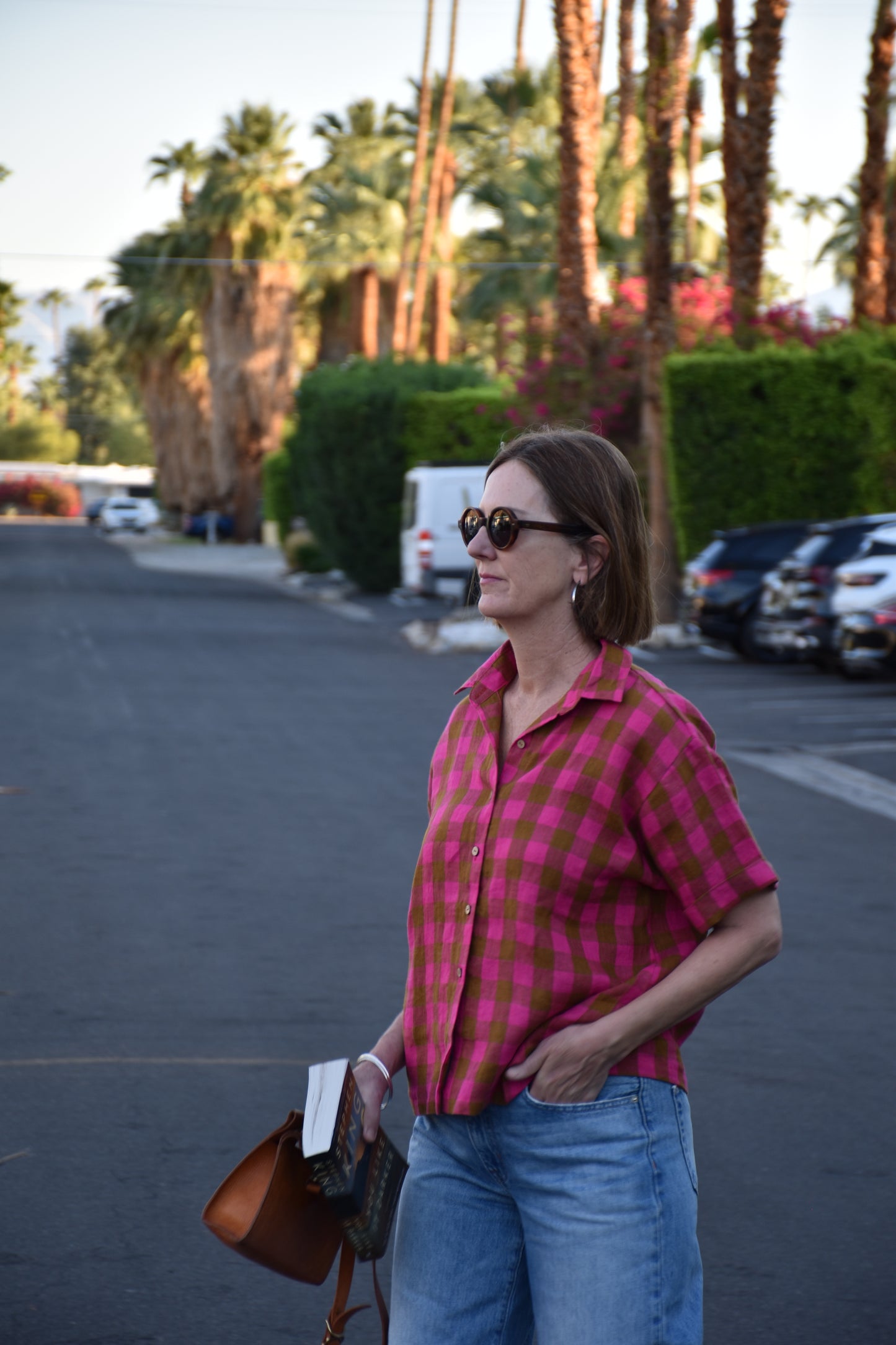 Beverly blouse - Rhubarb delight