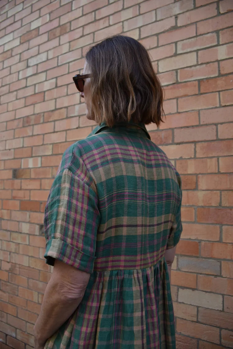 Santa Fe - Spring green plaid