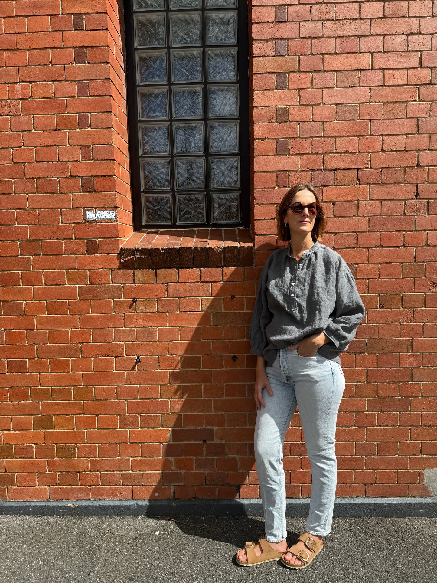 Soho blouse - slate grey