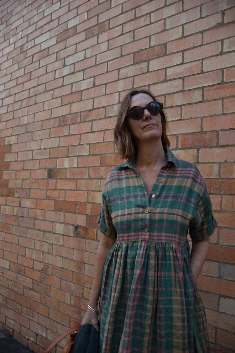 Santa Fe - Spring green plaid