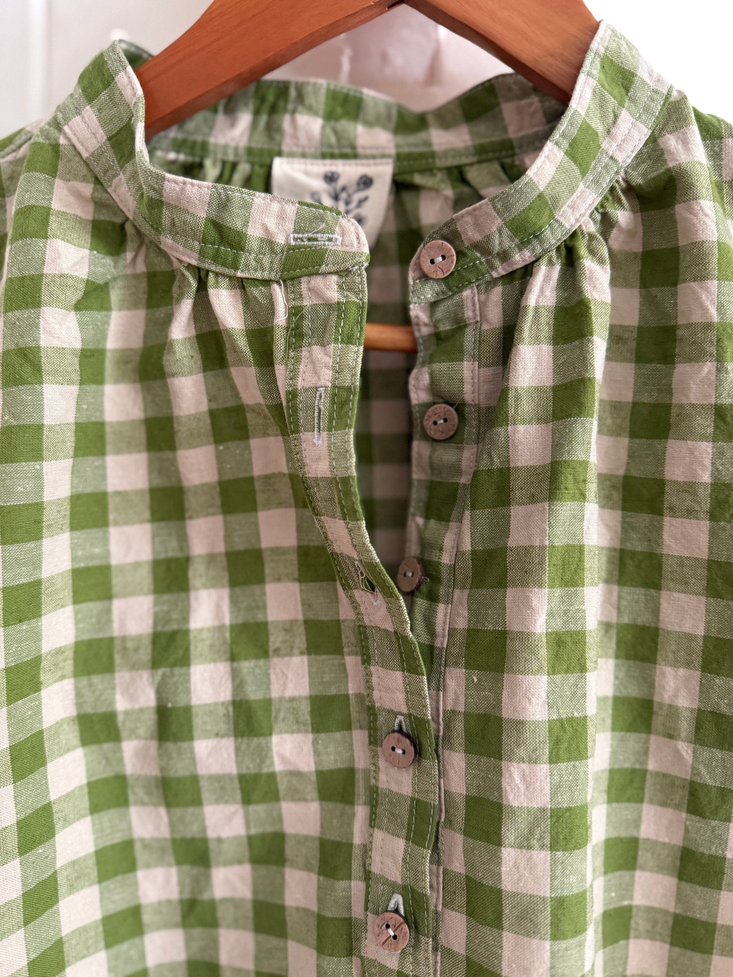 Soho blouse - artichoke check