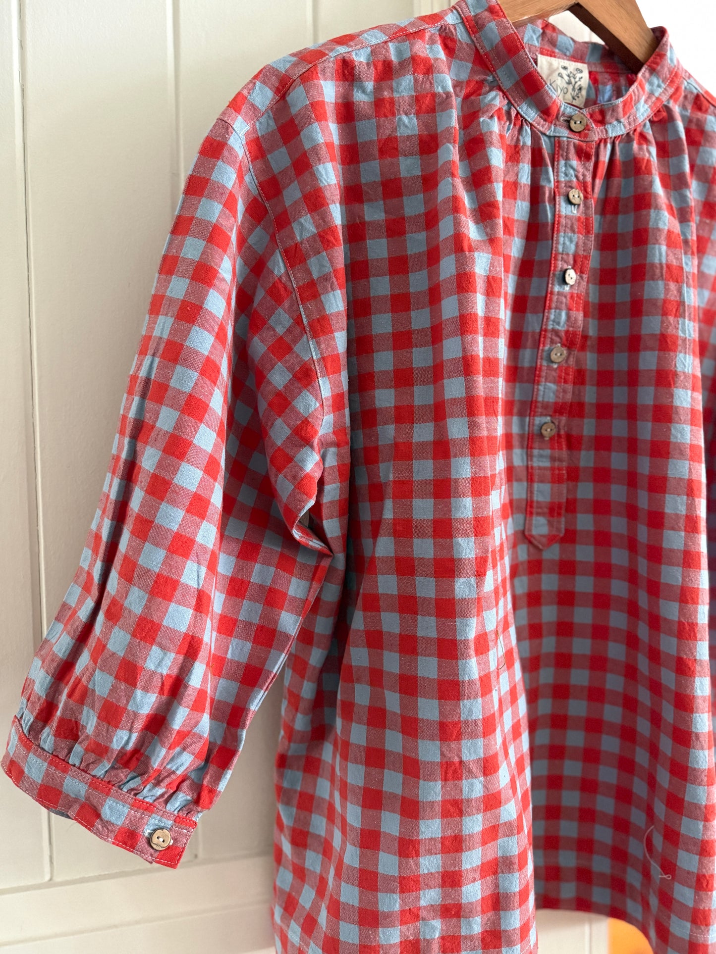Soho blouse - Campari checks
