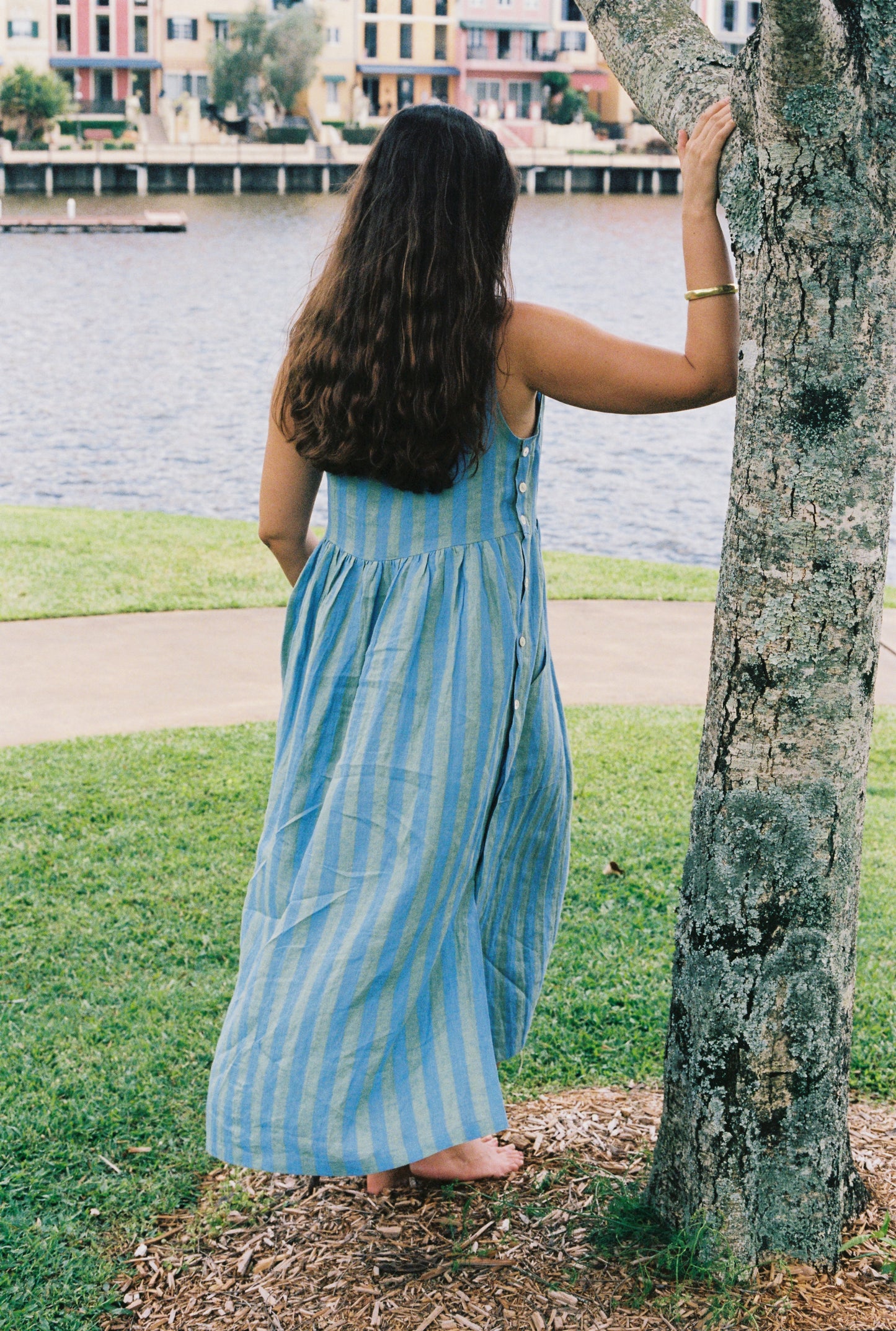 Isabella Dress - Sundae Stripes