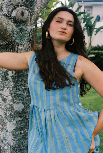 Isabella Dress - Sundae Stripes
