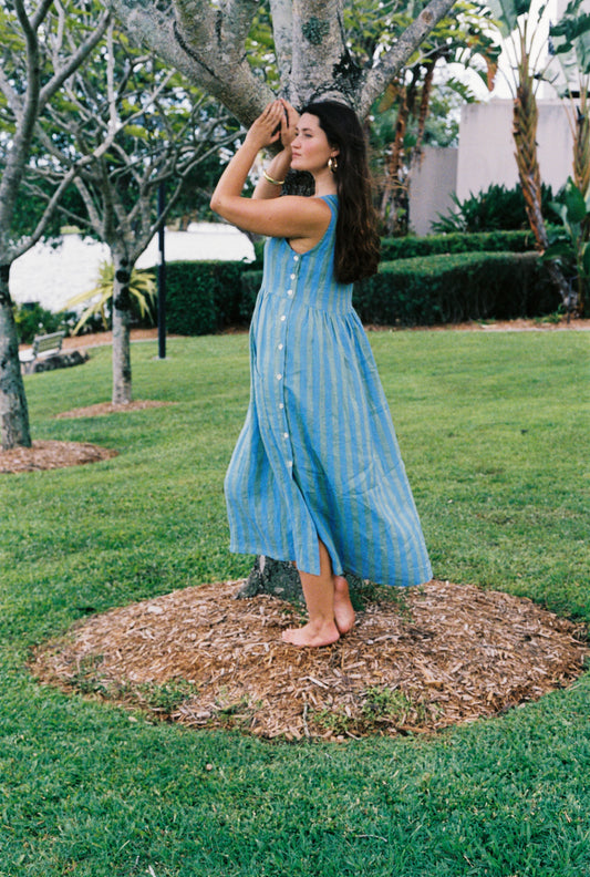 Isabella Dress - Sundae Stripes