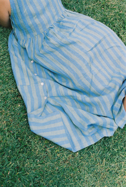 Isabella Dress - Sundae Stripes