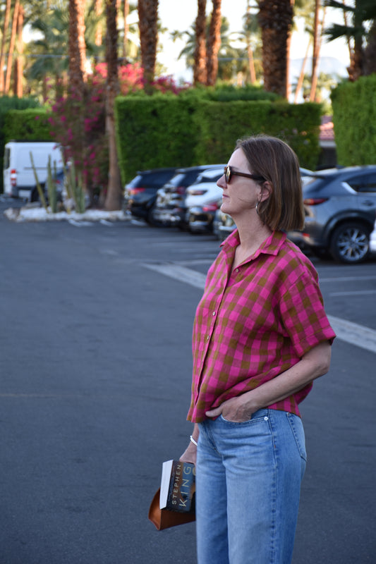 Beverly blouse - Rhubarb delight
