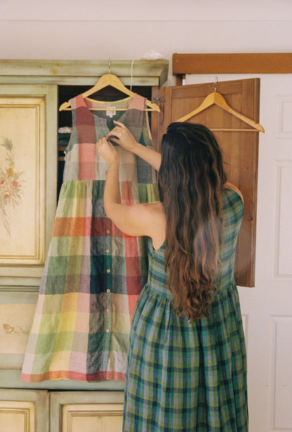 Lucia dress - Blues & greens