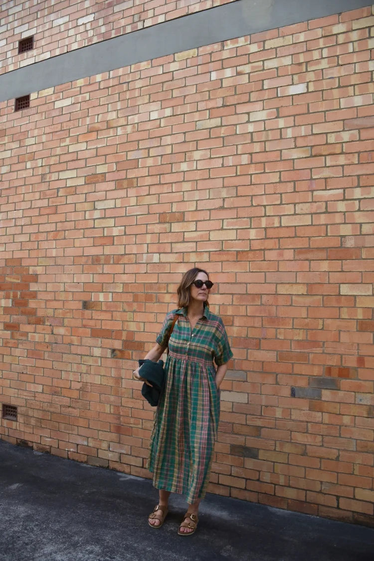 Santa Fe - Spring green plaid