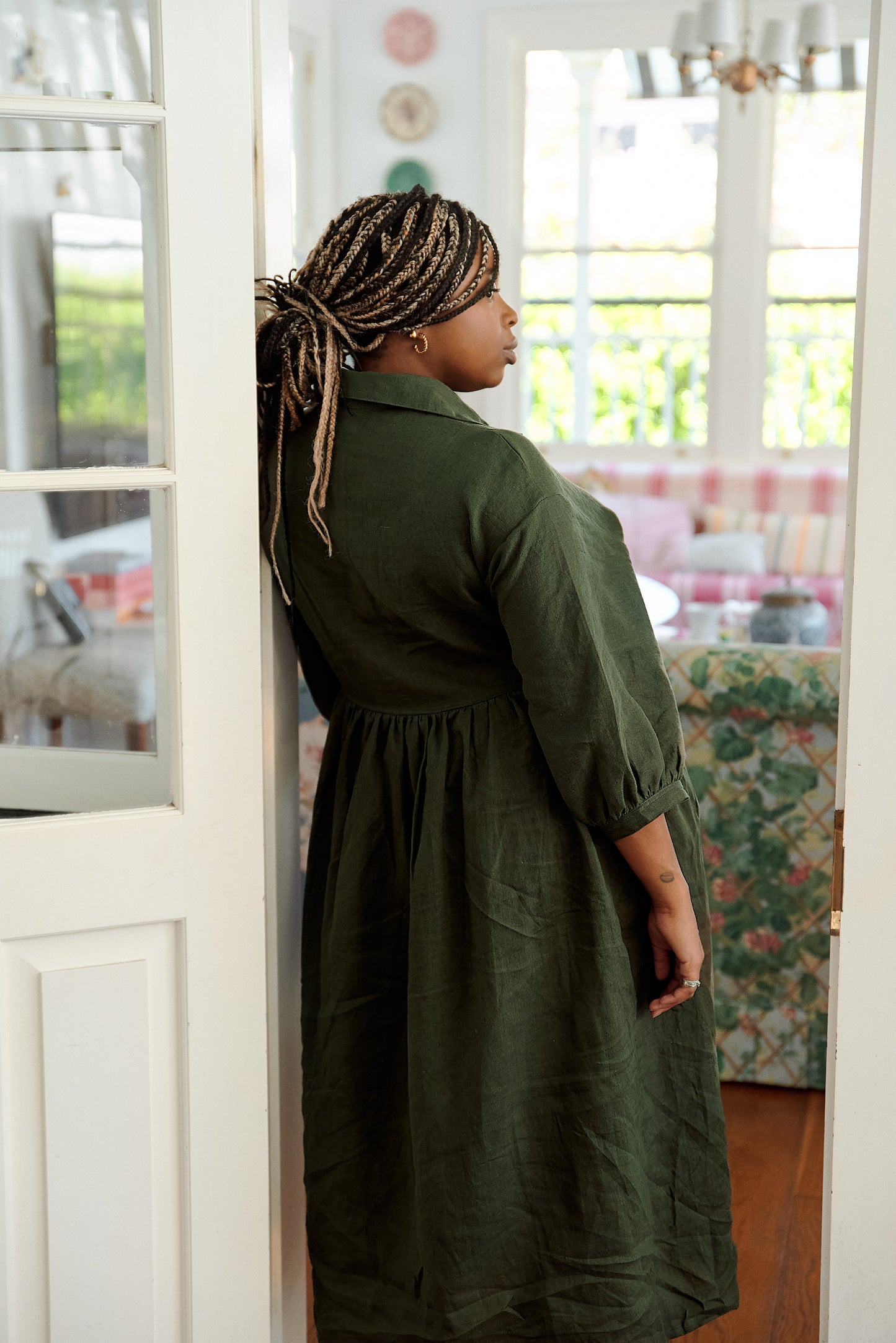 Grace dress Military green