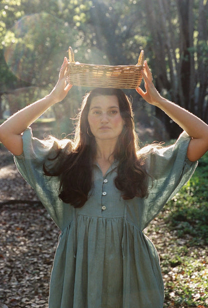 Sofia dress in Sage green