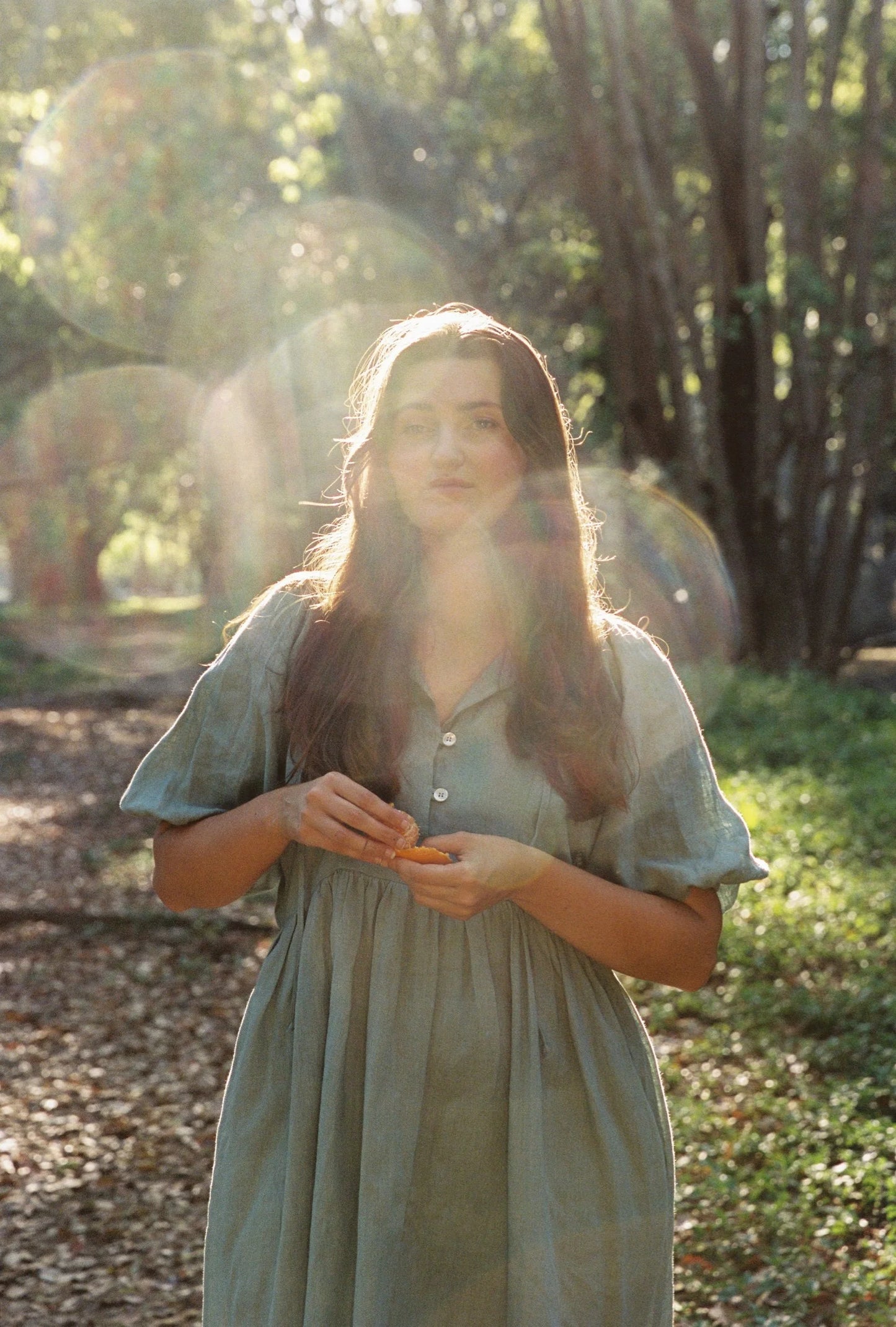 Sofia dress in Sage green