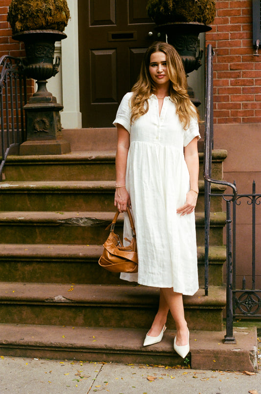 Audrey dress ecru