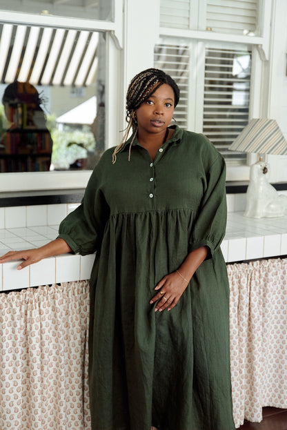 Grace dress Military green