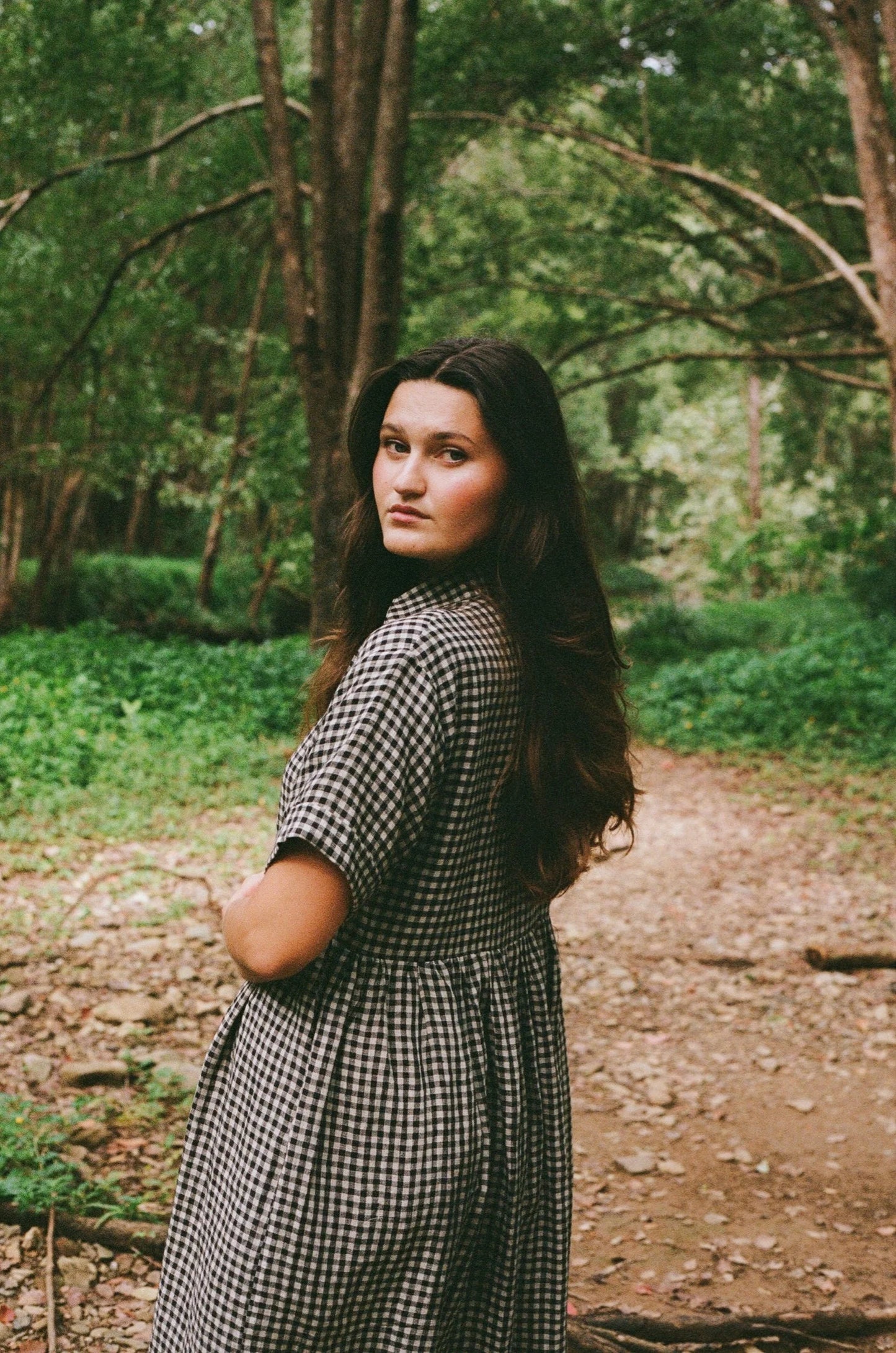Santa Fe Black & oatmeal gingham