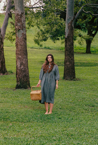 Grace dress - Moody blues