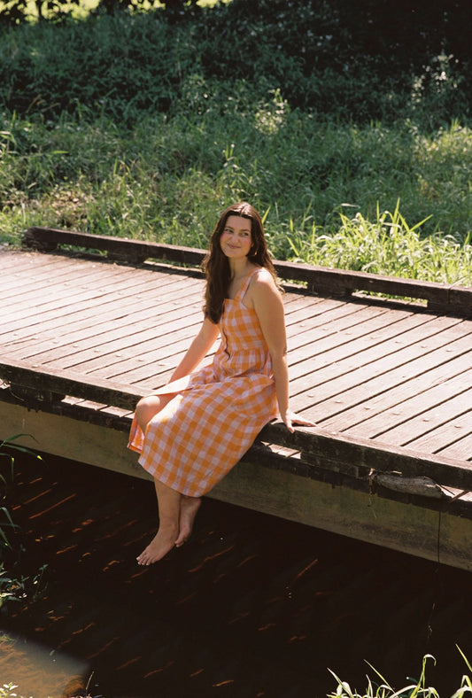 Charleston dress in Marigold