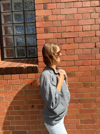 Soho blouse - slate grey