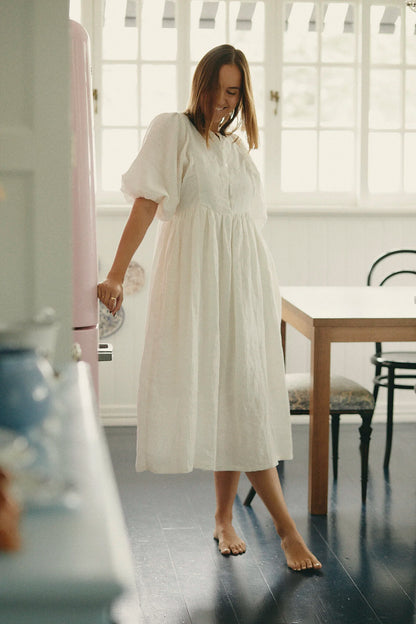 Sofia Dress - Milky white