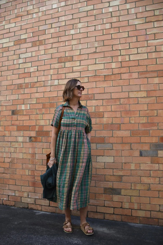 Santa Fe - Spring green plaid