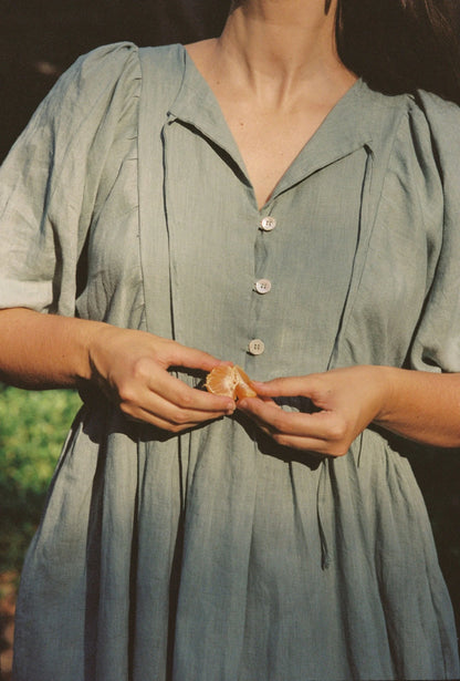 Sofia dress in Sage green