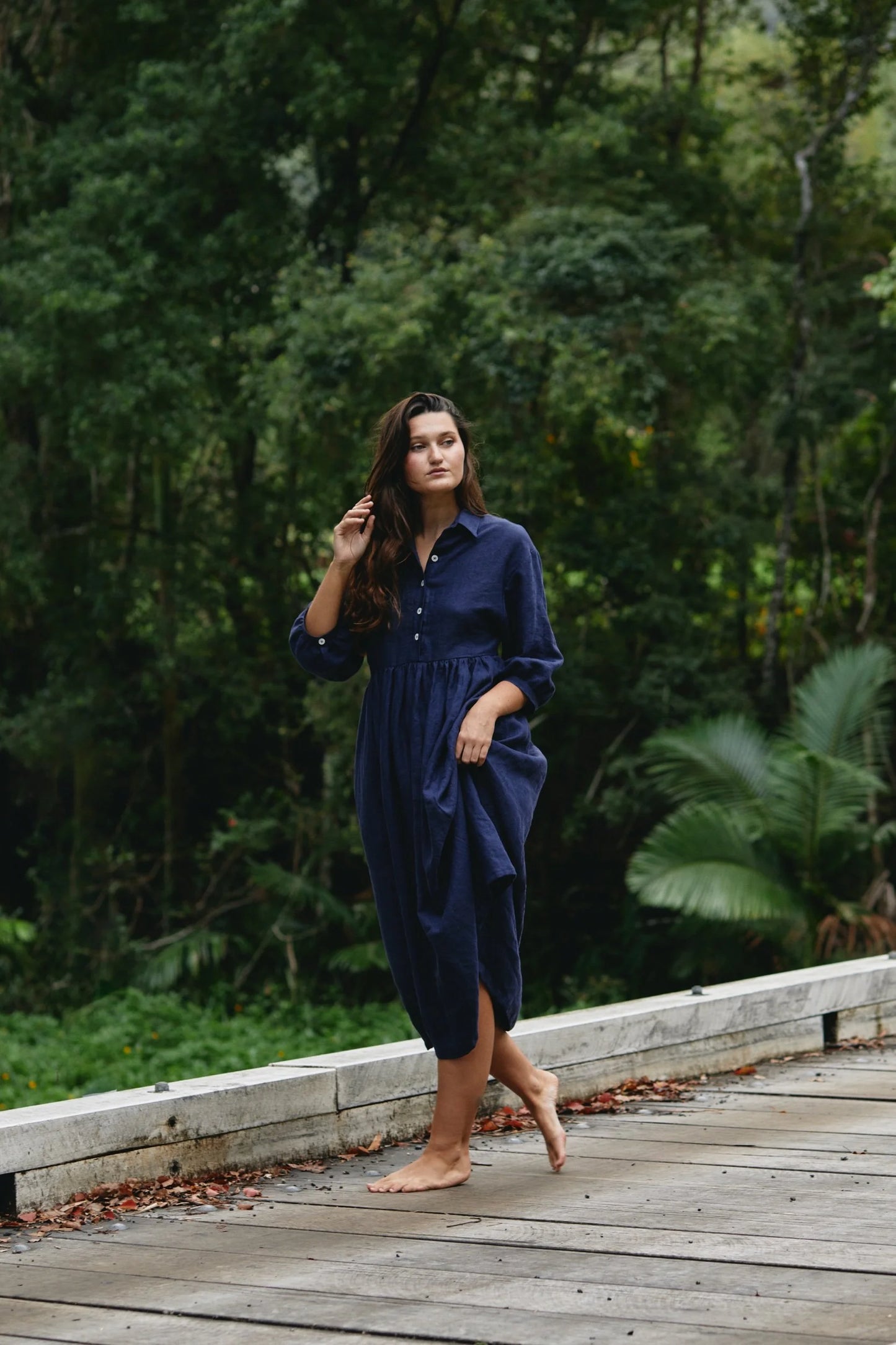 Grace dress Indigo