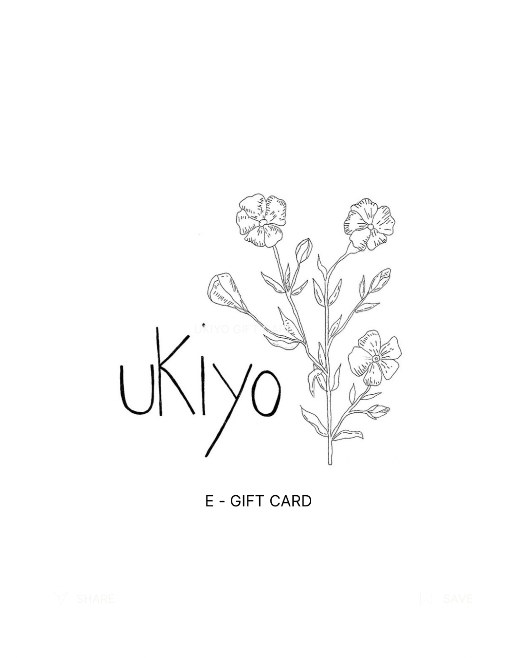 UKIYO E-GIFT CARD