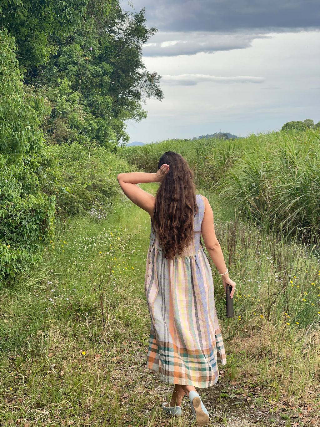 Isabella dress - Stratus linen