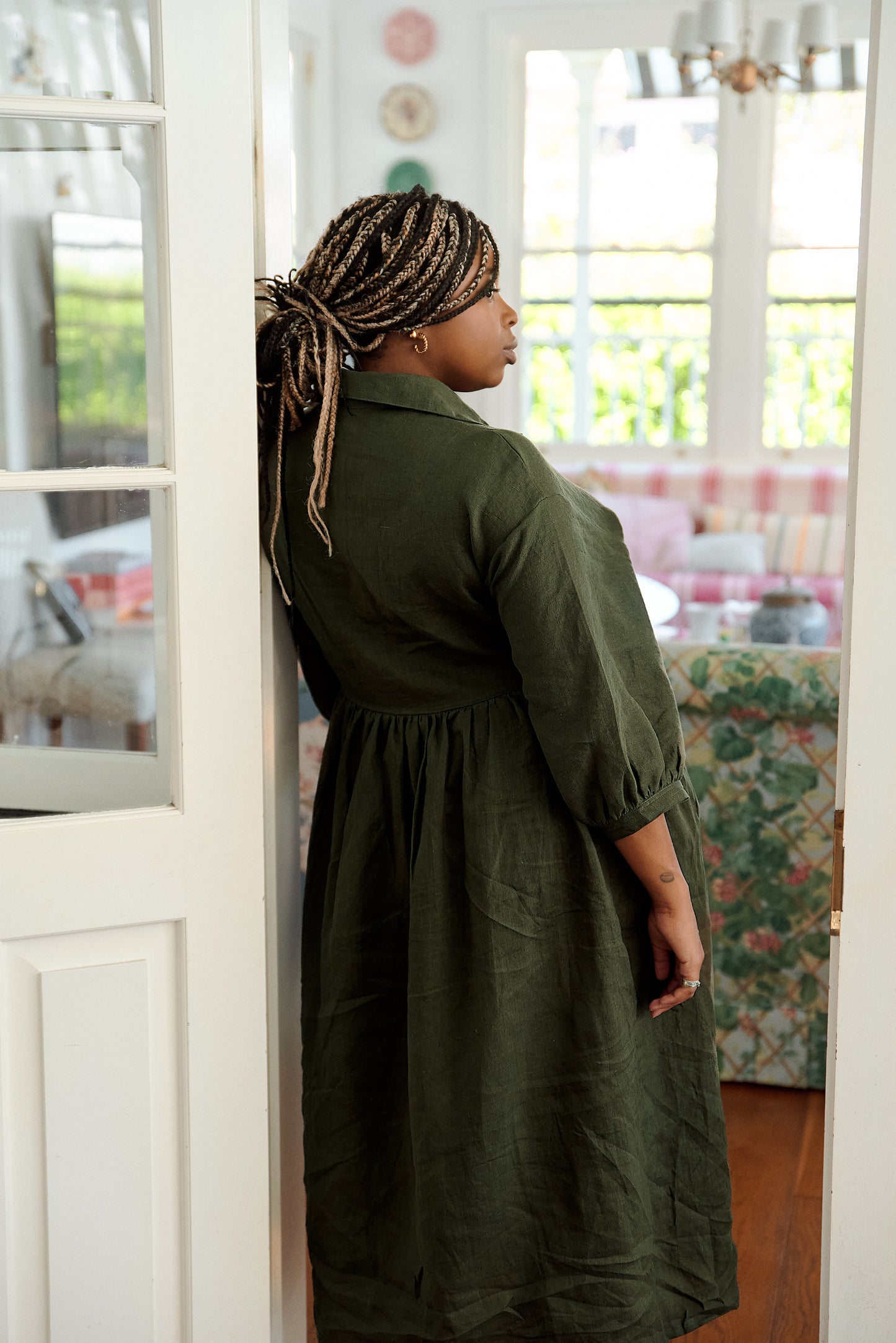 Grace dress Military green