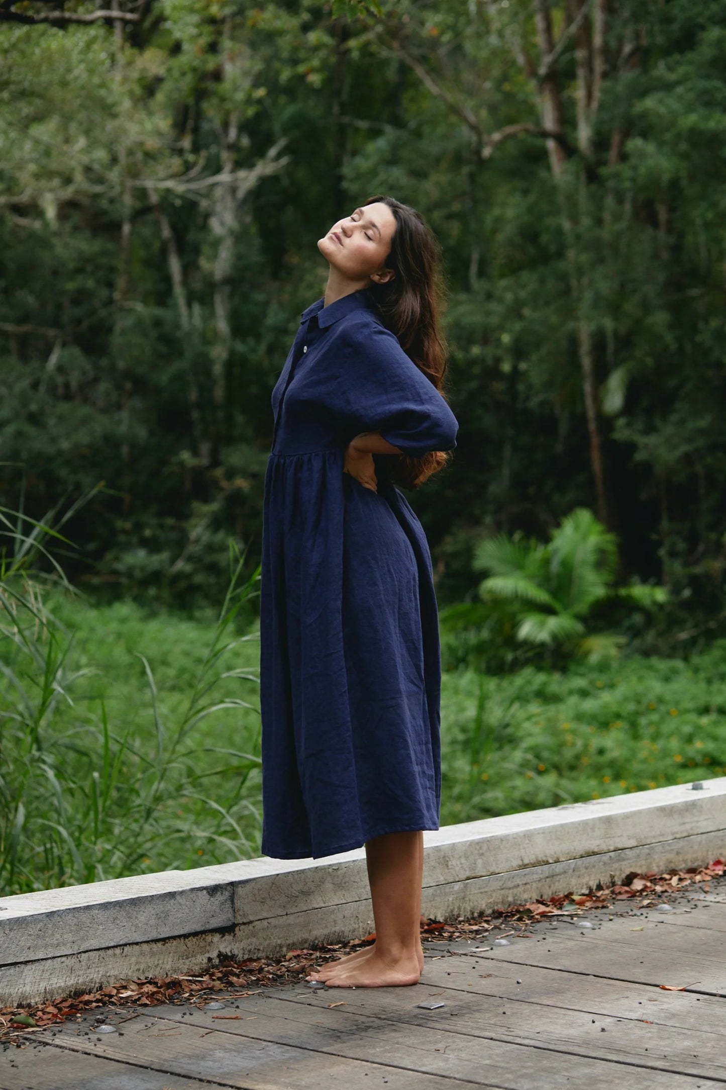 Grace dress Indigo