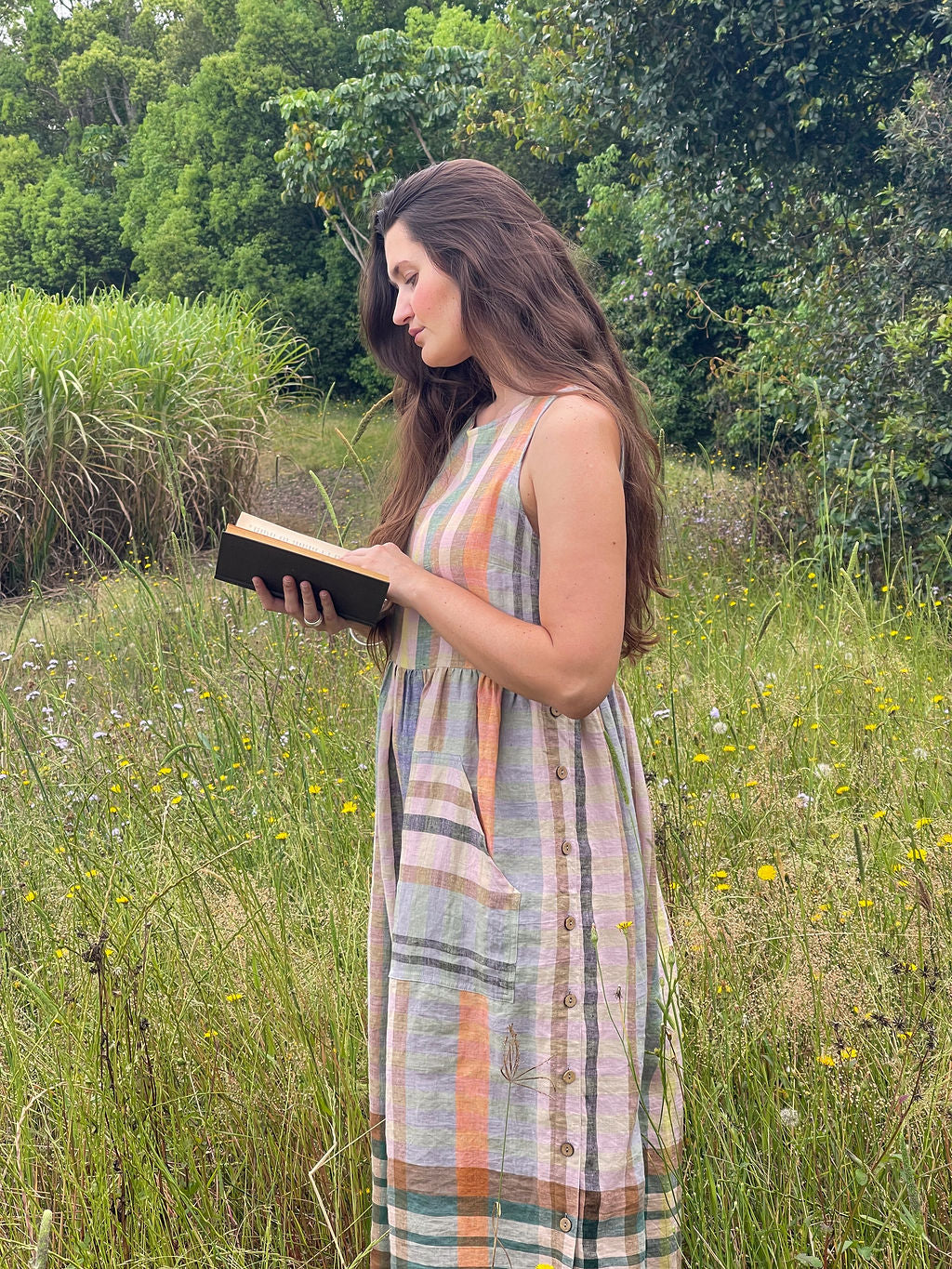 Isabella dress - Stratus linen