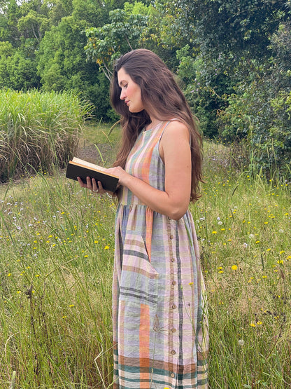 Isabella dress - Stratus linen