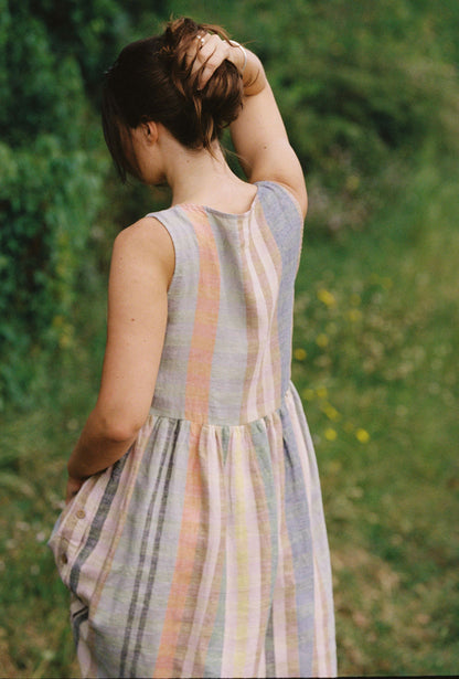 Isabella dress - Stratus linen