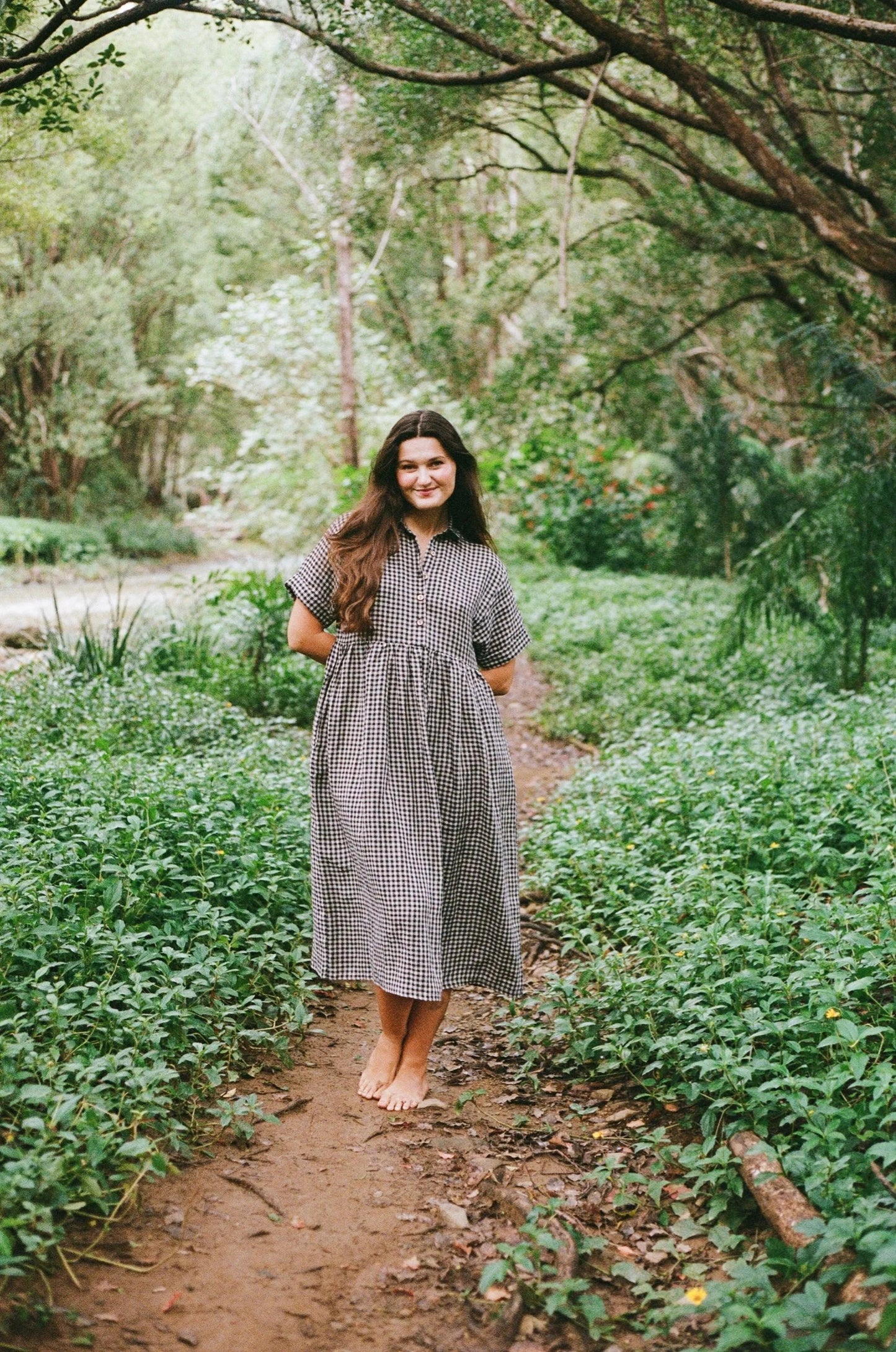 Santa Fe Black & oatmeal gingham