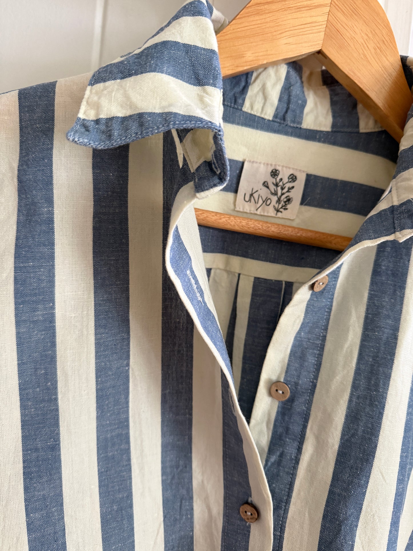 Beverly blouse - Amalfi blue stripe