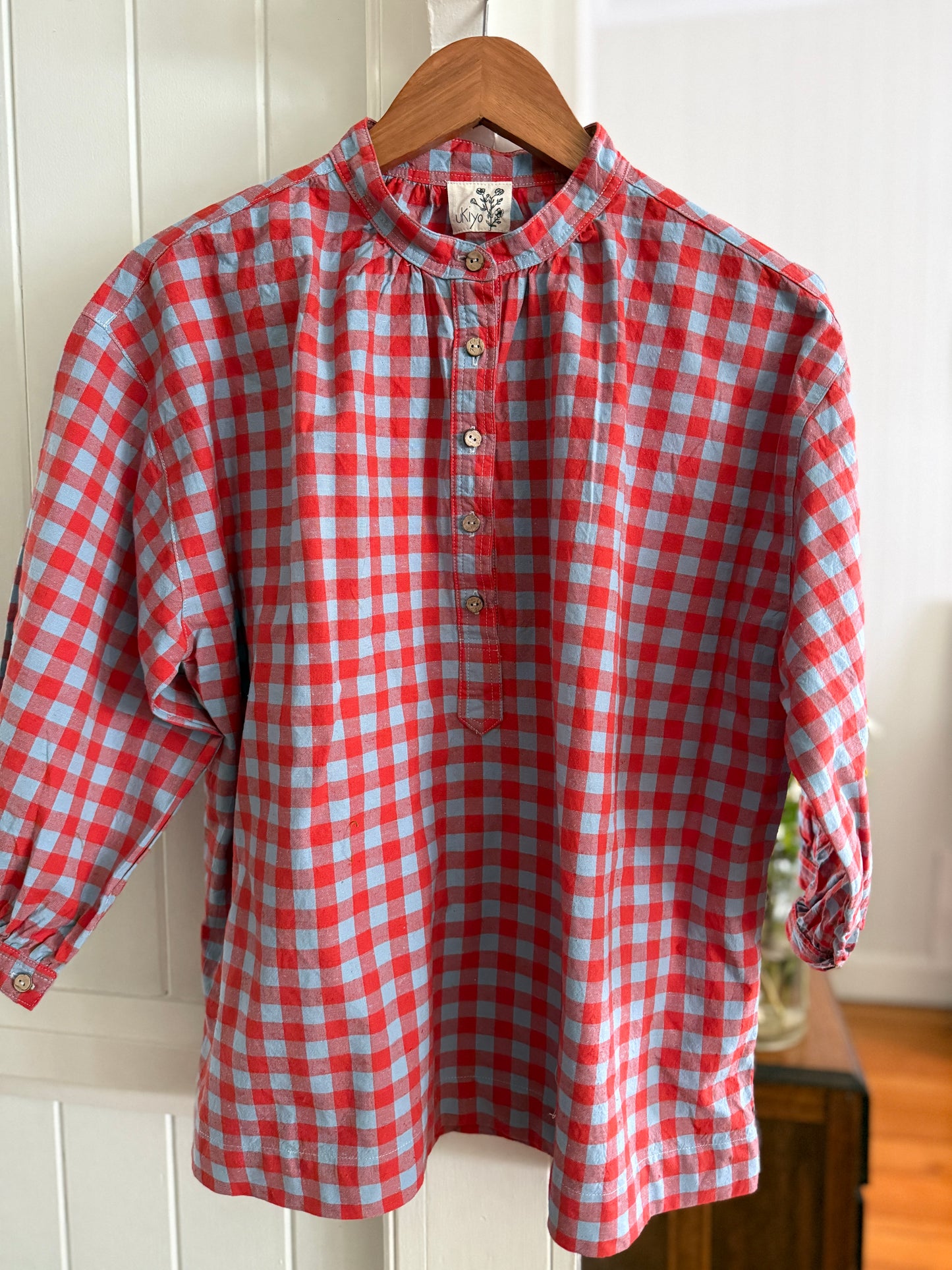 Soho blouse - Campari checks