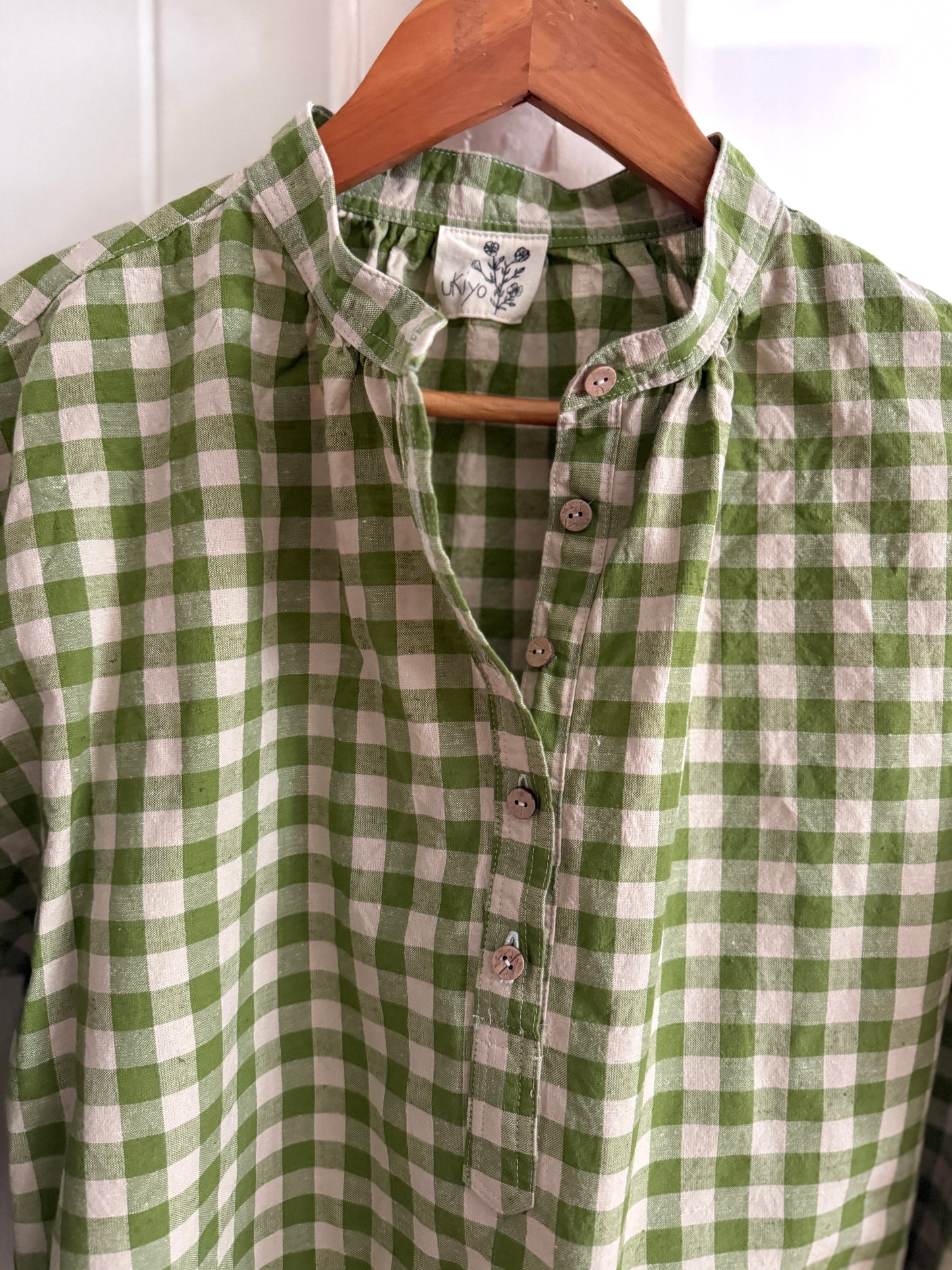 Soho blouse - artichoke check