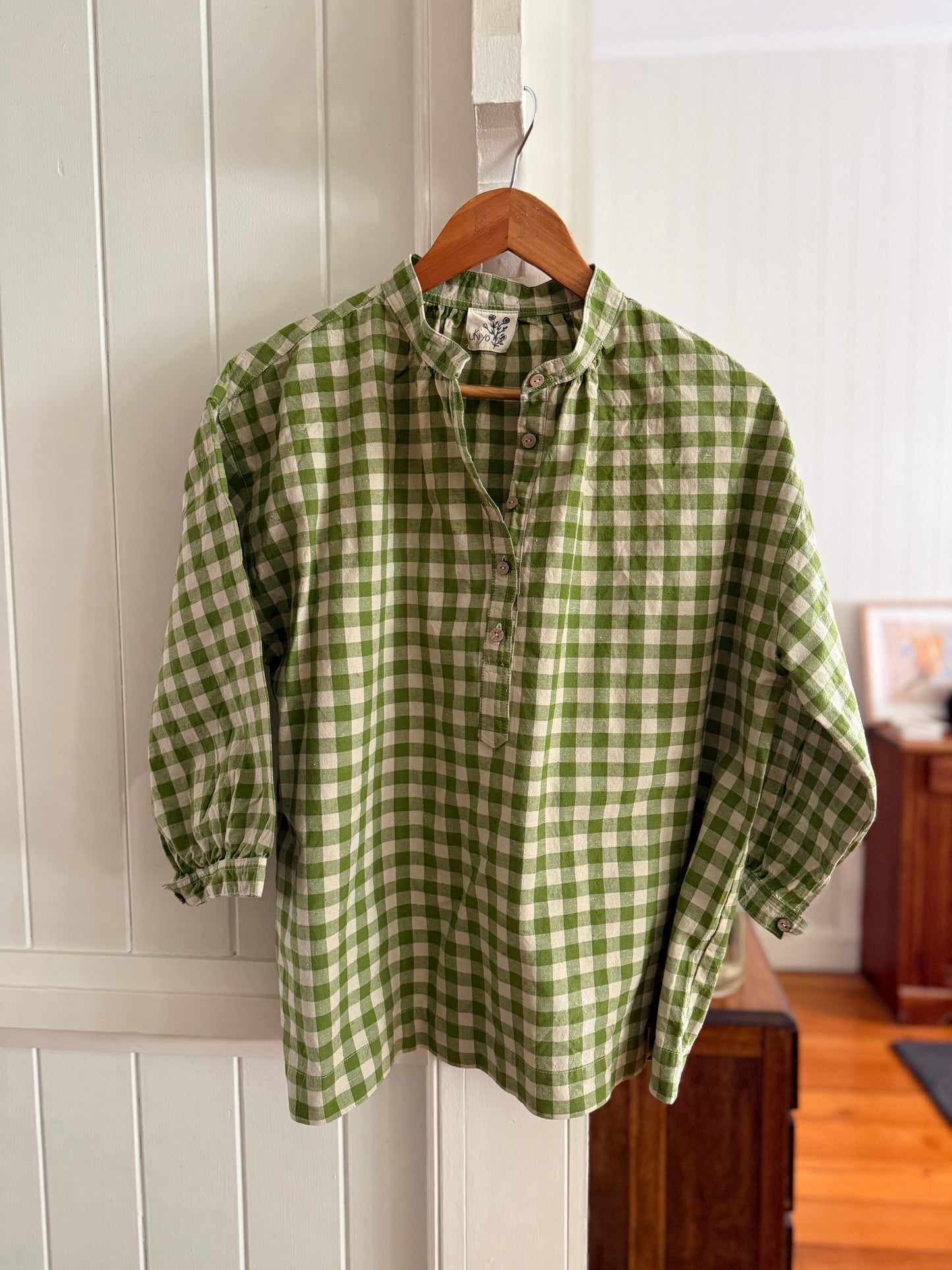 Soho blouse - artichoke check