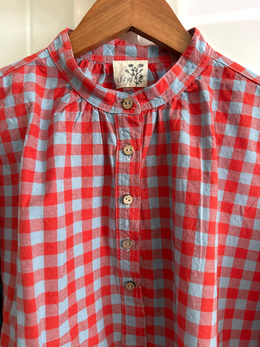 Soho blouse - Campari checks