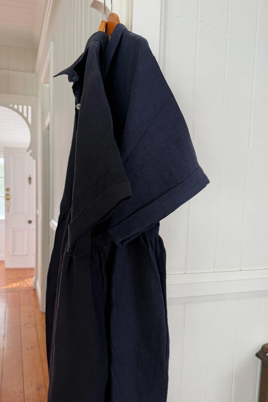 Grace dress Indigo