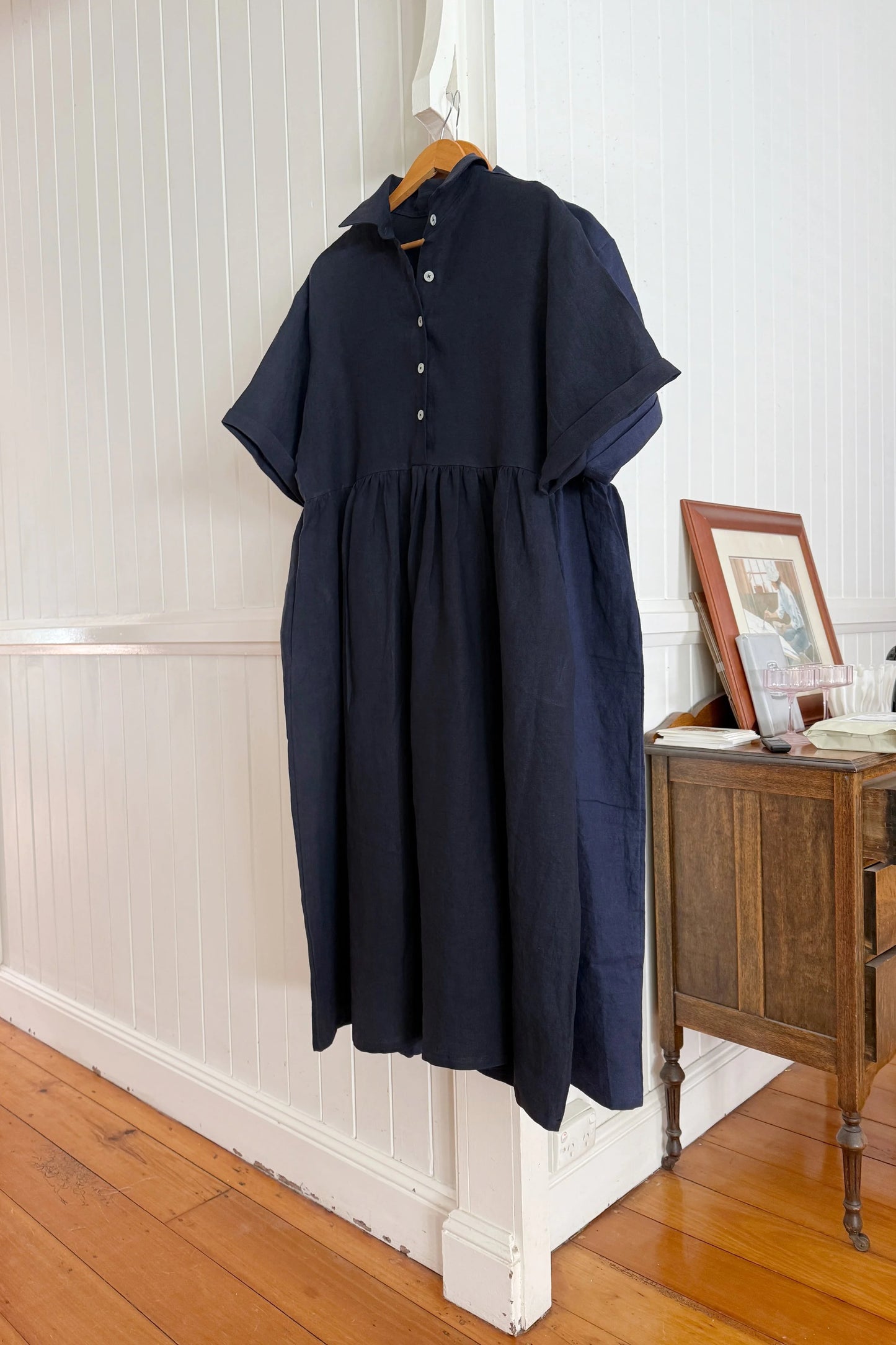 Grace dress Indigo