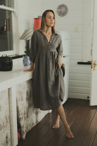 Grace dress - slate grey