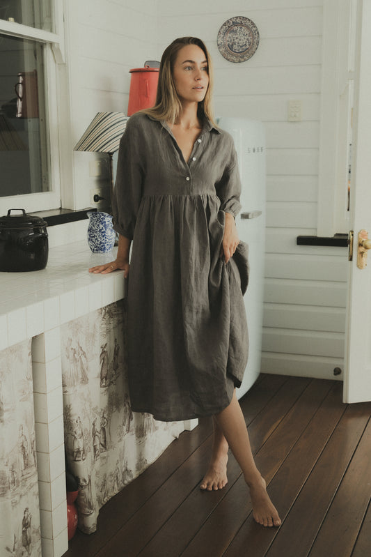 Grace dress - slate grey