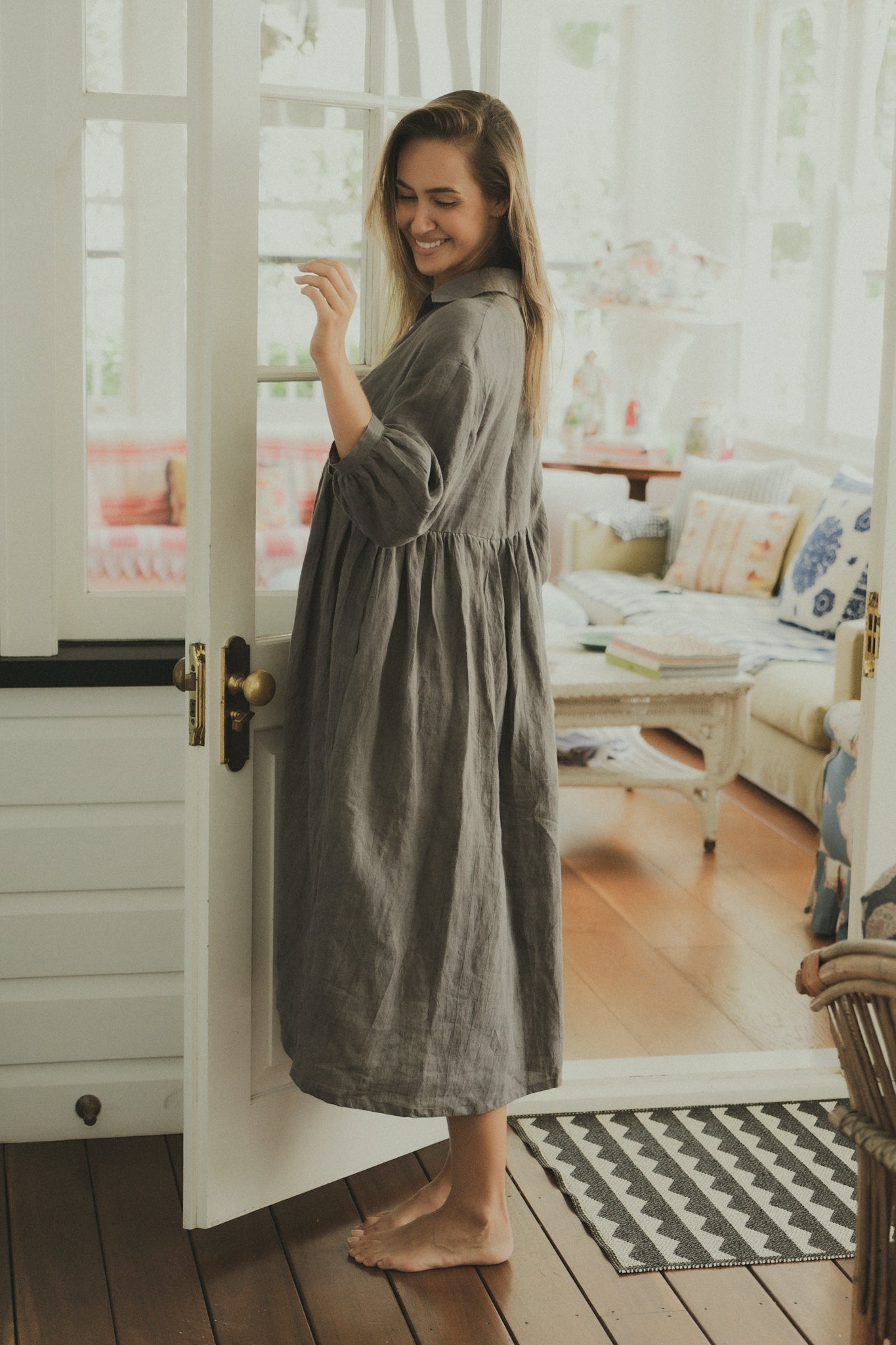 Grace dress - slate grey