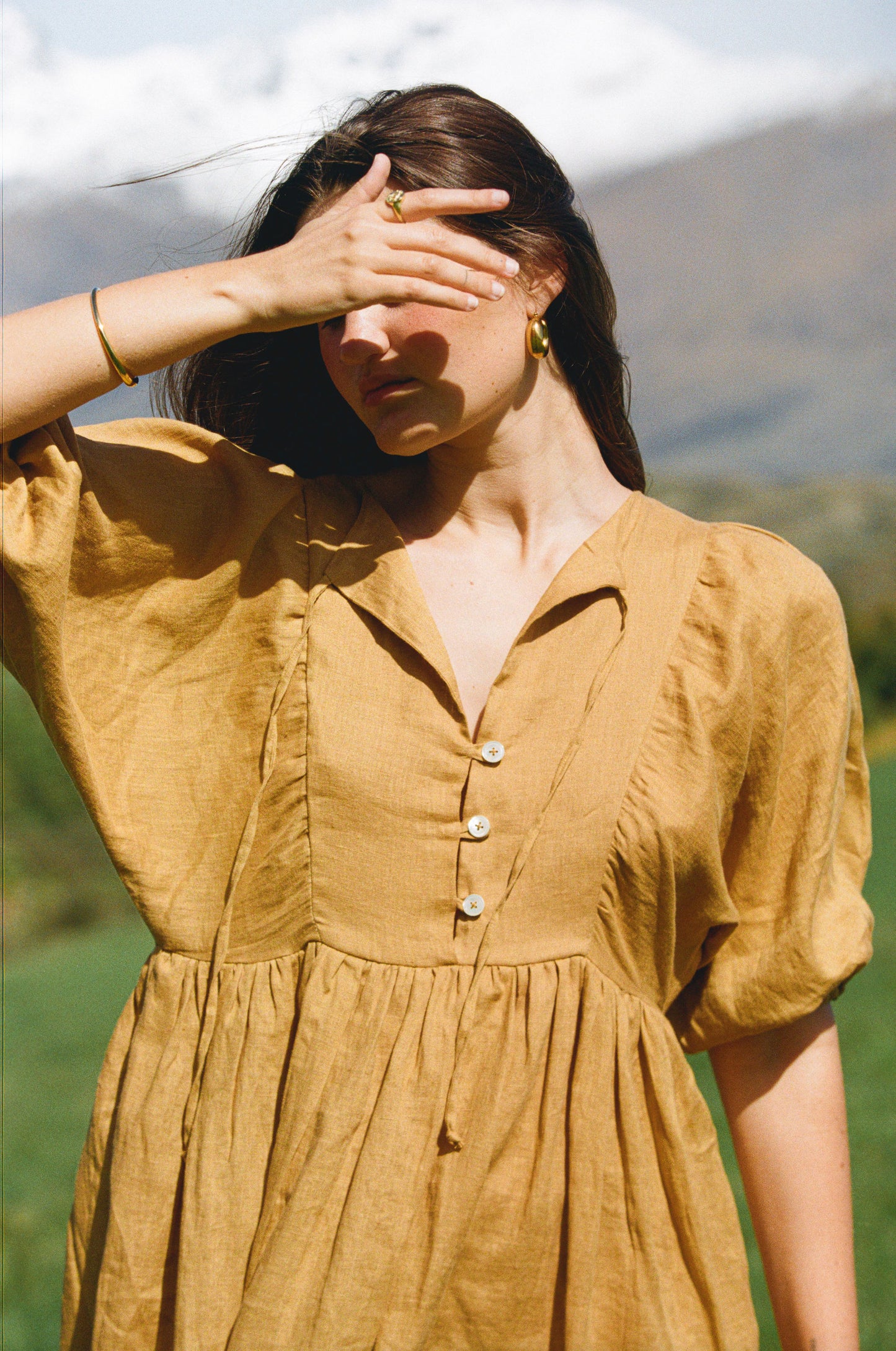 Sofia Dress - Turmeric